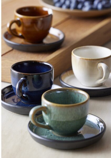 Črno-modra keramična skodelica za espresso 70 ml Gastro Dark Blue/Black – Bitz