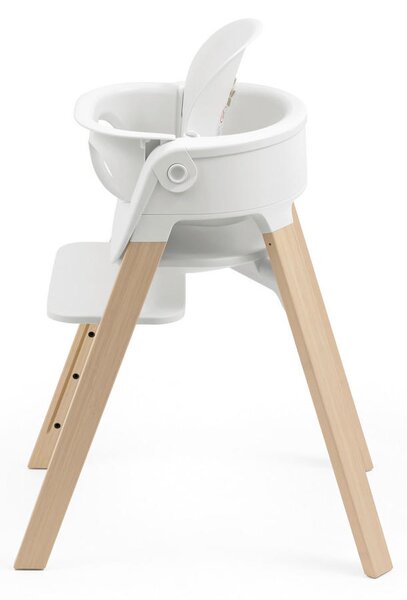 SET ZA STOLČEK ZA HRANJENJE Steps Bundle 86/74/48 cm bela