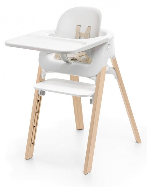 SET ZA STOLČEK ZA HRANJENJE Steps Bundle 86/74/48 cm bela