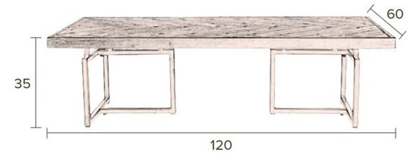 Kavna mizica Dutchbone Class, 120 x 60 cm