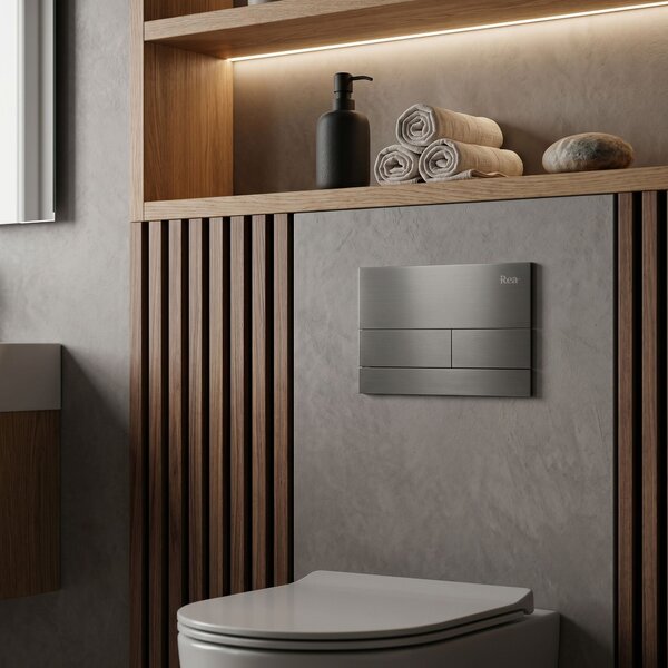 Podometni Set za WC Slim 024N z Gumbom T Titan