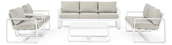 Aluminijasta vrtna klubska mizica 62x105 cm Merrigan – Bizzotto