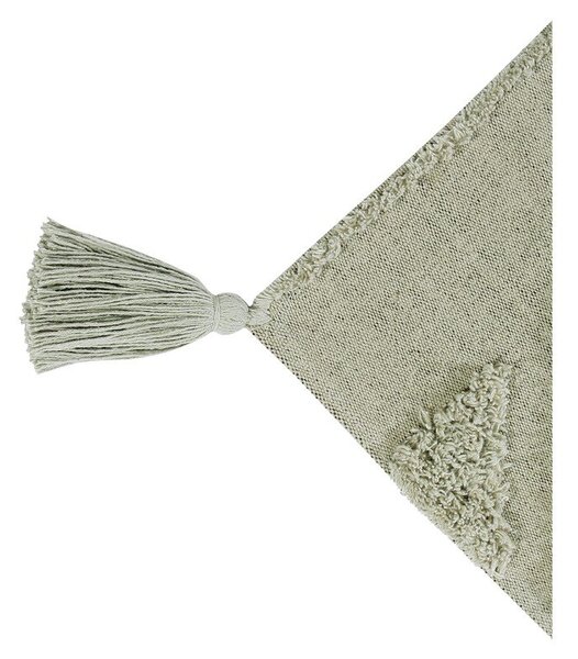 Svetlo zelena pralna ročno tkana bombažna preproga 170x240 cm Tribu Olive – Lorena Canals