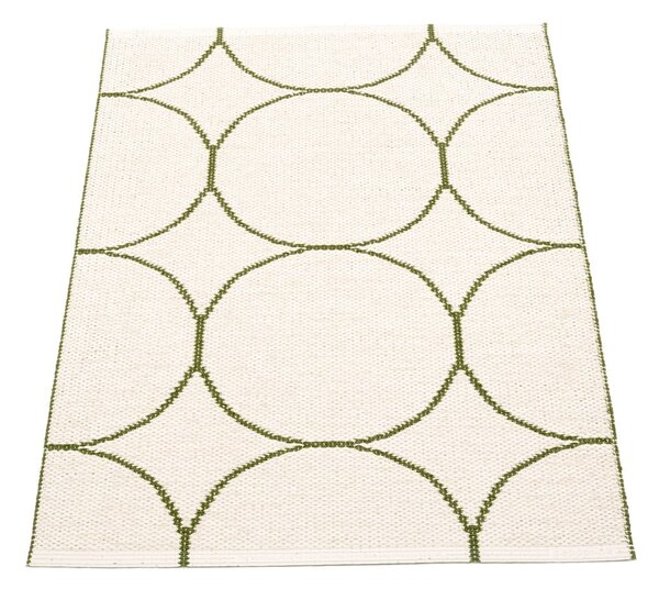 Temno zelena notranja in zunanja preproga 70x100 cm Boo Dark Olive – Pappelina