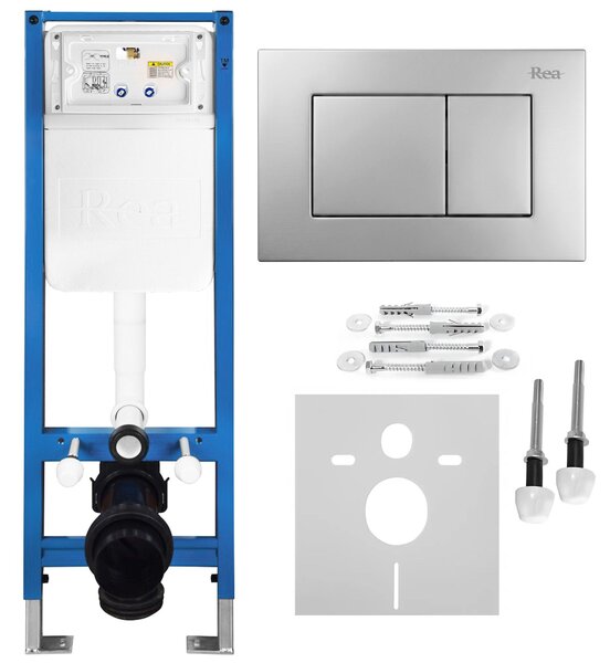 Podometni Set za WC Slim 024N z Gumbom J Satin