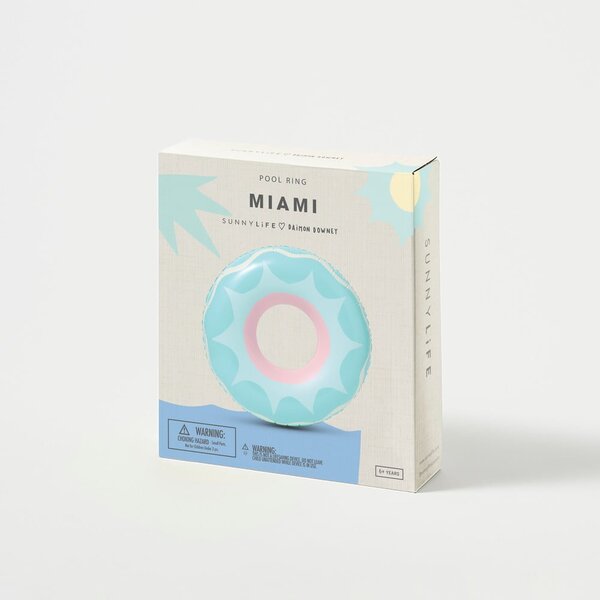 Napihljiv obroč Sunnylife Miami, ø 110 cm