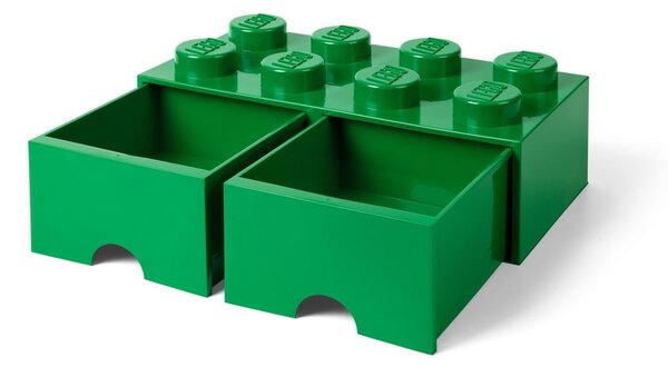 Zelena škatla za shranjevanje z 2 predaloma LEGO®