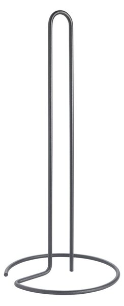 Mat črno jekleno stojalo za papirnate brisače ø 14 cm Lava – Metaltex