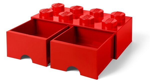 Rdeča škatla za shranjevanje z 2 predaloma LEGO®