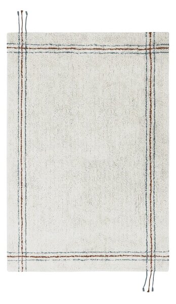 Kremno bela pralna ročno tkana bombažna preproga 90x130 cm Cuisine Natural – Lorena Canals