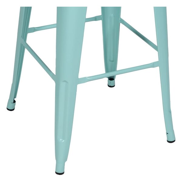 Turkizni kovinski barski stoli v kompletu 2 ks (višina sedeža 76,5 cm) – Ixia