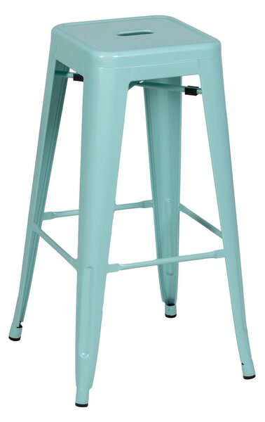 Turkizni kovinski barski stoli v kompletu 2 ks (višina sedeža 76,5 cm) – Ixia