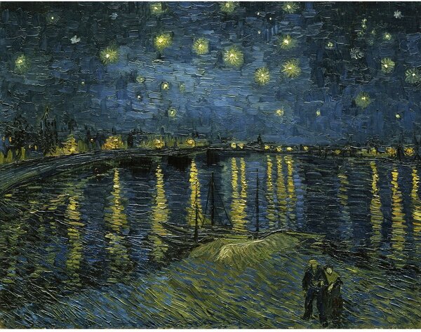 Slika reprodukcija 50x40 cm The Starry Night, Vincent van Gogh – Fedkolor