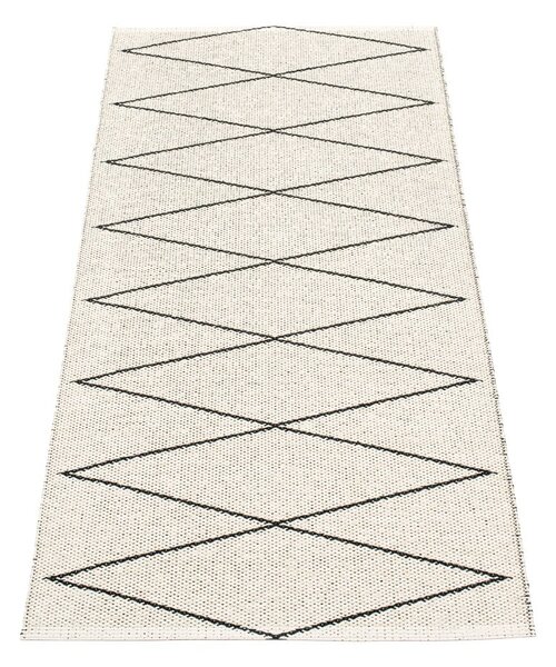 Črn zunanji in notranji tekač 70x160 cm Max Black – Pappelina