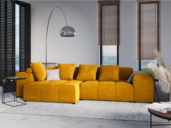 Rumeno žametno naslonjalo za modularni kavč Rome Velvet - Cosmopolitan Design