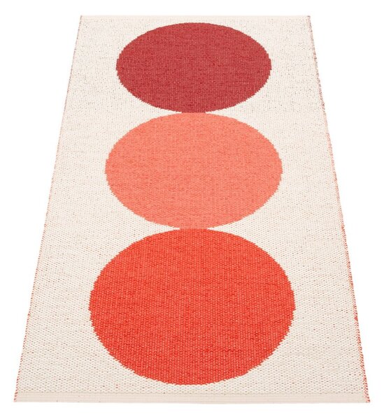 Rdeča/kremno bela notranja in zunanja preproga 70x140 cm Otto Berry – Pappelina