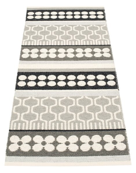 Siv/kremno bel zunanji in notranji tekač 70x180 cm Asta Warm Grey – Pappelina