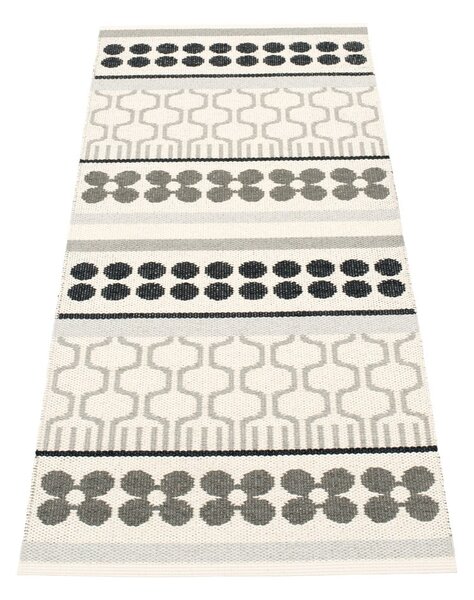 Siv/kremno bel zunanji in notranji tekač 70x180 cm Asta Warm Grey – Pappelina