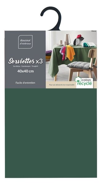 Prtički v kompletu 3 ks 40x40 cm Mistral – douceur d'intérieur