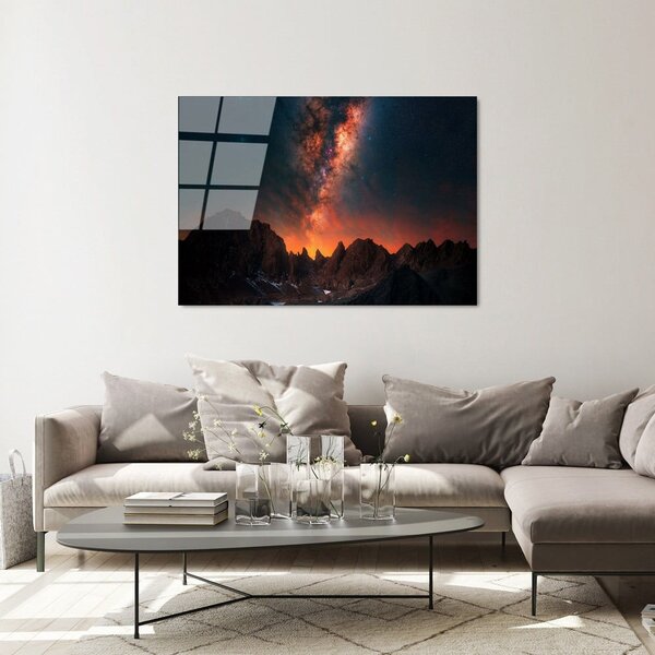 Steklena slika 100x70 cm Night Sky – Wallity