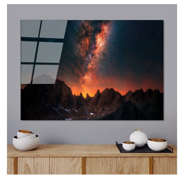 Steklena slika 100x70 cm Night Sky – Wallity