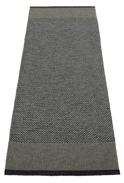 Antracitno siv zunanji in notranji tekač 85x260 cm Edit Charcoal – Pappelina