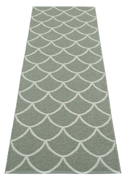 Zelen zunanji in notranji tekač 70x225 cm Kotte Army Sage – Pappelina