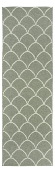 Zelen zunanji in notranji tekač 70x225 cm Kotte Army Sage – Pappelina