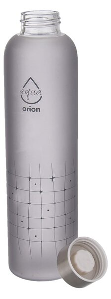 Siva steklena steklenica za vodo 750 ml Mřížka – Orion