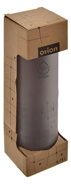 Siva steklena steklenica za vodo 750 ml Mřížka – Orion