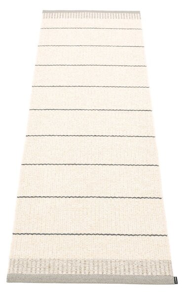 Svetlo siv/kremno bel zunanji in notranji tekač 60x200 cm Belle Warm Grey – Pappelina