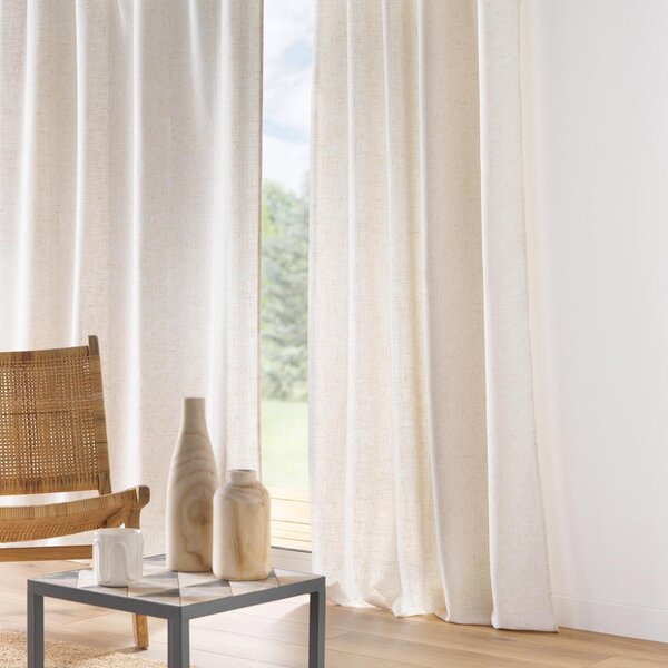 Kremno bela zavesa 140x240 cm Pauline – douceur d'intérieur
