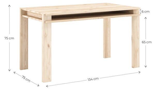 Jedilna miza iz masivnega bora 75x134 cm Tuck – Karup Design