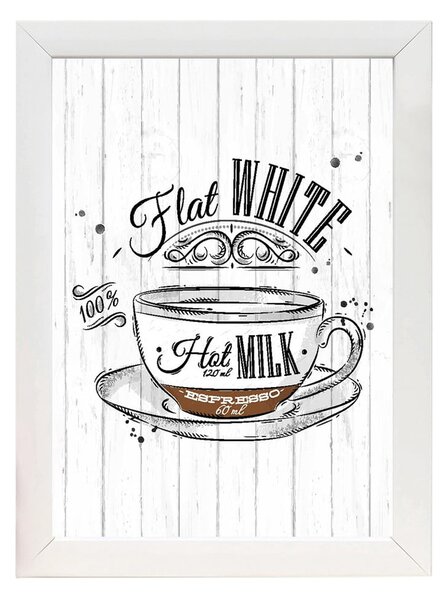 Slika 24x29 cm Flat White – Wallity