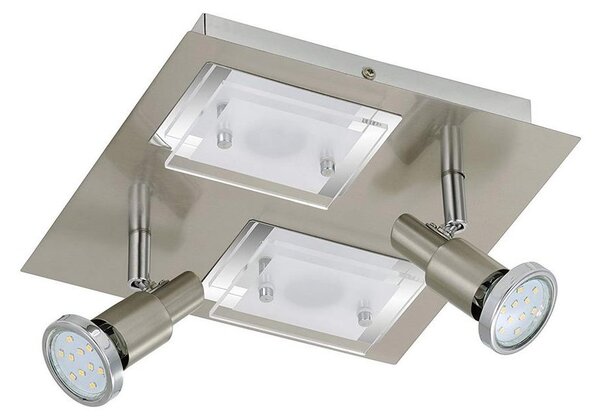 Briloner 2879-042 - LED Stropna svetilka COMBINATA 2xGU10/3W + 2xLED/5W/230V