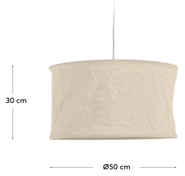 Bež tekstilno senčilo ø 50 cm Mariela – Kave Home