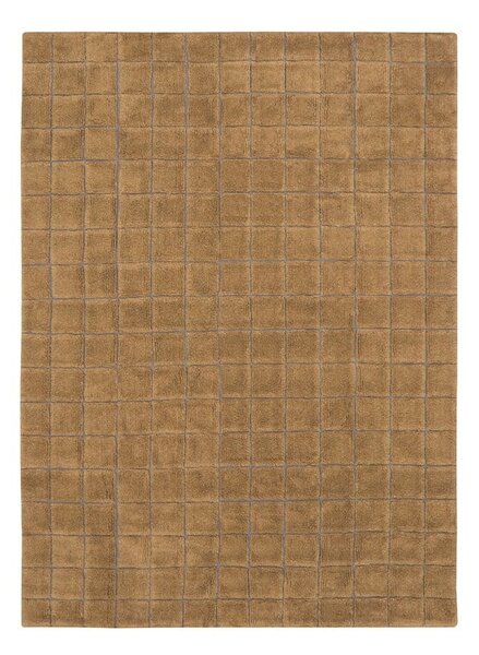 Oker rumena ročno tkana volnena preproga 170x240 cm Mosaic Ochre – Lorena Canals