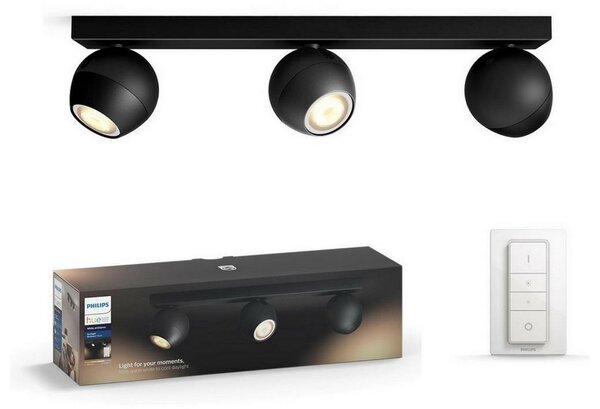 Philips 50473/30/P6 - LED Zatemnitveni reflektor Hue BUCKRAM 3xGU10/5W/230V