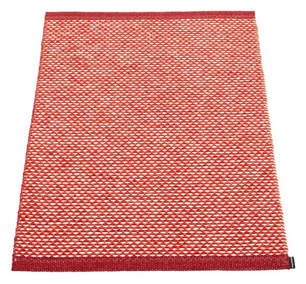Rdeča notranja in zunanja preproga 60x85 cm Effi Dark Red – Pappelina