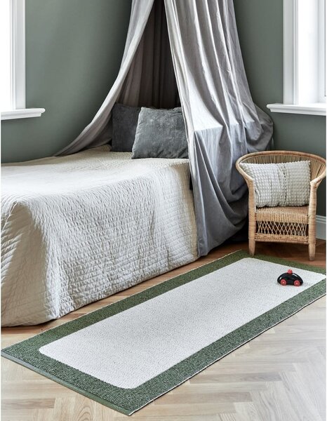 Zelena/kremno bela notranja in zunanja preproga 70x120 cm Ilda Pine – Pappelina