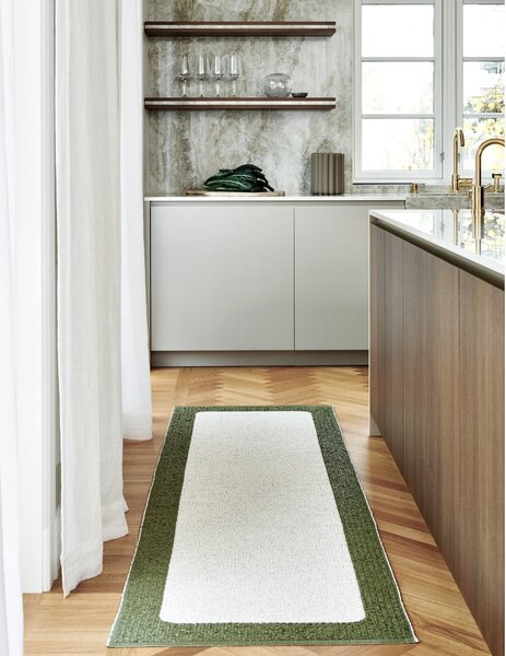 Zelena/kremno bela notranja in zunanja preproga 70x120 cm Ilda Pine – Pappelina