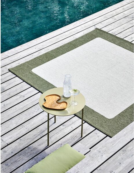 Zelena/kremno bela notranja in zunanja preproga 70x120 cm Ilda Pine – Pappelina