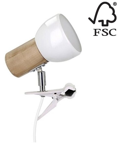 Spot-Light 2224160WK - Svetilka s sponko SVENDA 1xE27/60W/230V