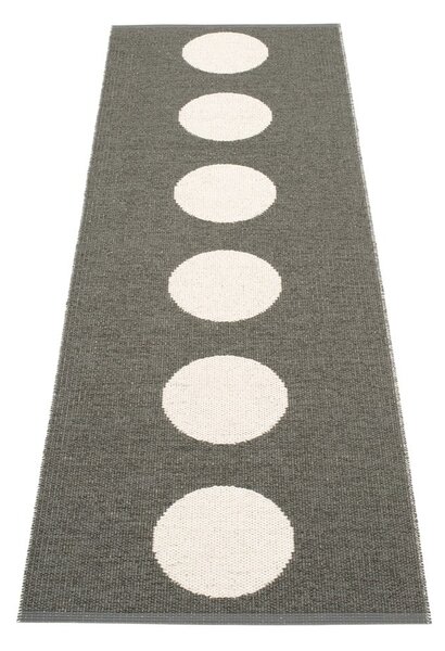 Temno siv zunanji in notranji tekač 70x225 cm Vera Charcoal – Pappelina