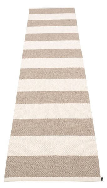 Bež/kremno bel zunanji in notranji tekač 70x300 cm Bob Mud Vanilla – Pappelina