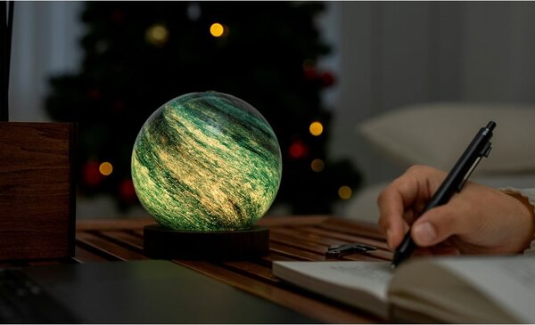 Temno rjava/v temni naravni barvi svetlobna dekoracija na USB ø 12 cm Stellar Ocean – Gingko