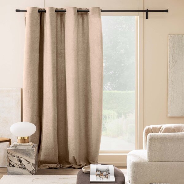 Svetlo rjava bouclé zavesa 140x260 cm Winona – douceur d'intérieur