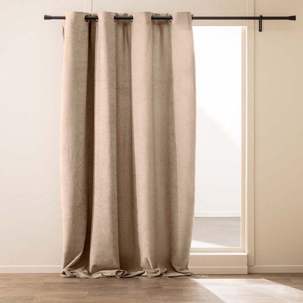 Svetlo rjava bouclé zavesa 140x260 cm Winona – douceur d'intérieur