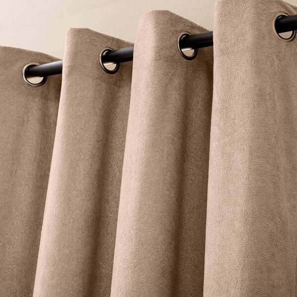 Svetlo rjava bouclé zavesa 140x260 cm Winona – douceur d'intérieur