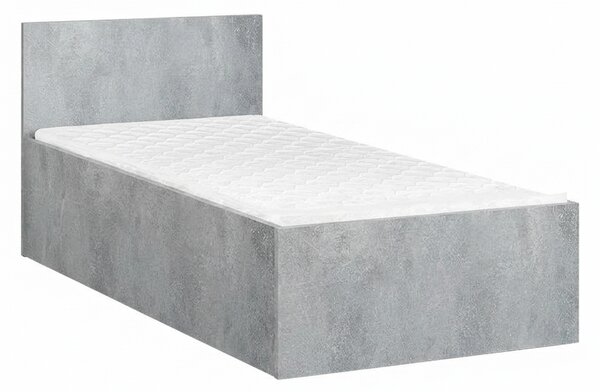 Postelja SOFIA 90 x 200 cm, beton Posteljno dno: Brez posteljnega dna, Vzmetnica: Brez vzmetnice
